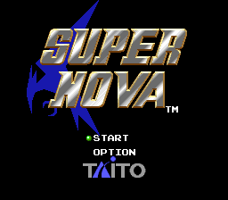 Super Nova (USA) Title Screen